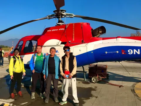 Luxury Everest Heli Tour & Breakfast at Everest View Hotel