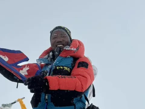 Kami Rita Sherpa scales Mt Everest for 30th time breaking own record