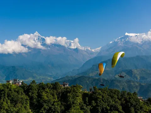 Paragliding in Nepal